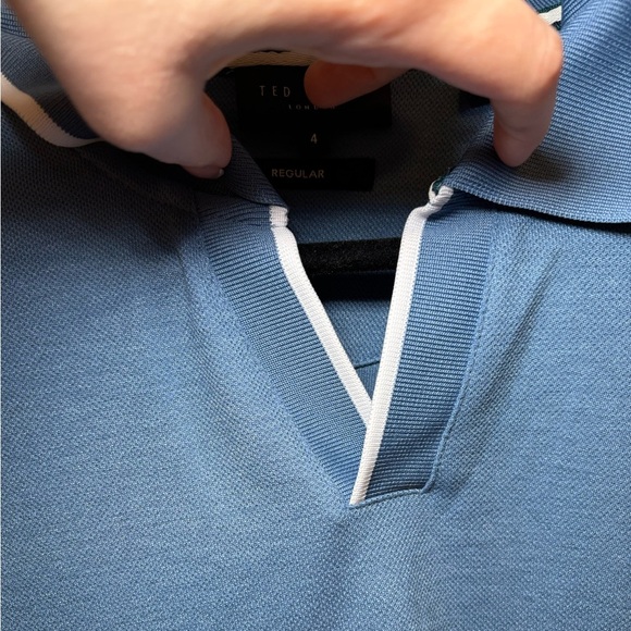 Ted Baker - Maste Long Sleeve Regular Polo Shirt in Size 4 - Picture 13 of 13